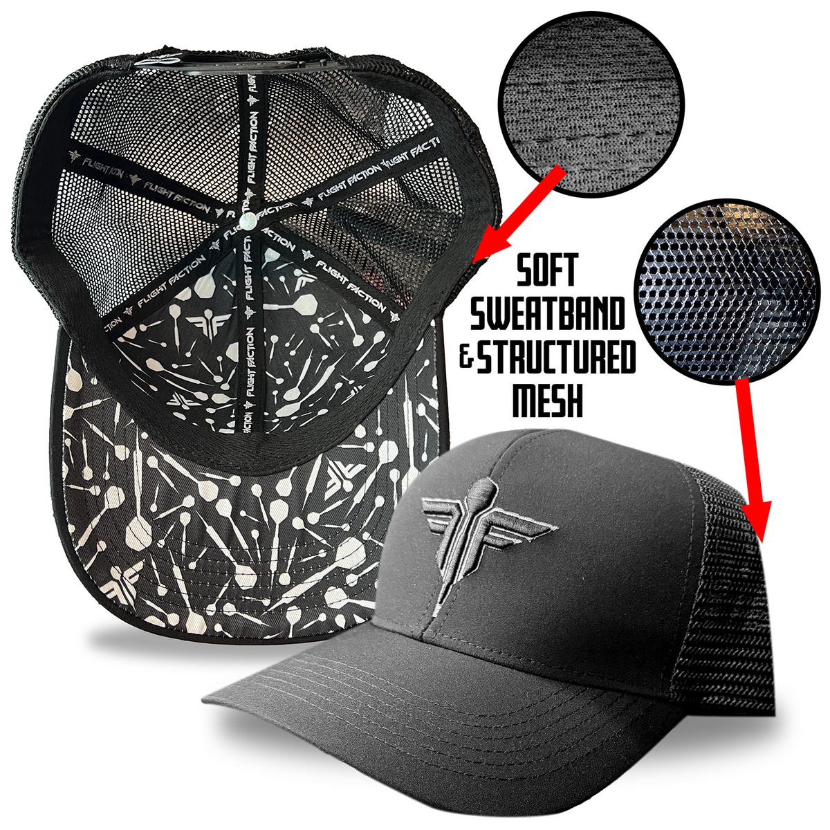 Flight Faction Logo • Near Dark | Flight Faction Performance Dart Hat