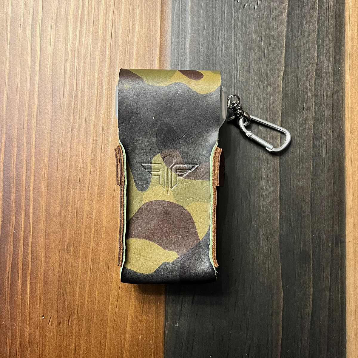 180 Dart Case - Camo &amp; Brown (Standard) -  Flight Faction Hand Made Leather Dart Case