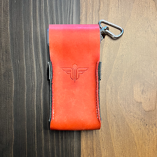 180 Dart Case - Red &amp; Black (Standard) -  Flight Faction Hand Made Leather Dart Case