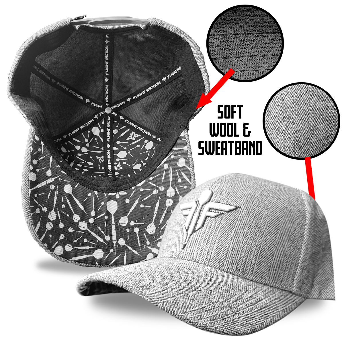 Flight Faction Logo • Wooly Bully | Flight Faction Performance Dart Hat